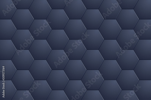 Abstract background 3D hexagons mosaic,