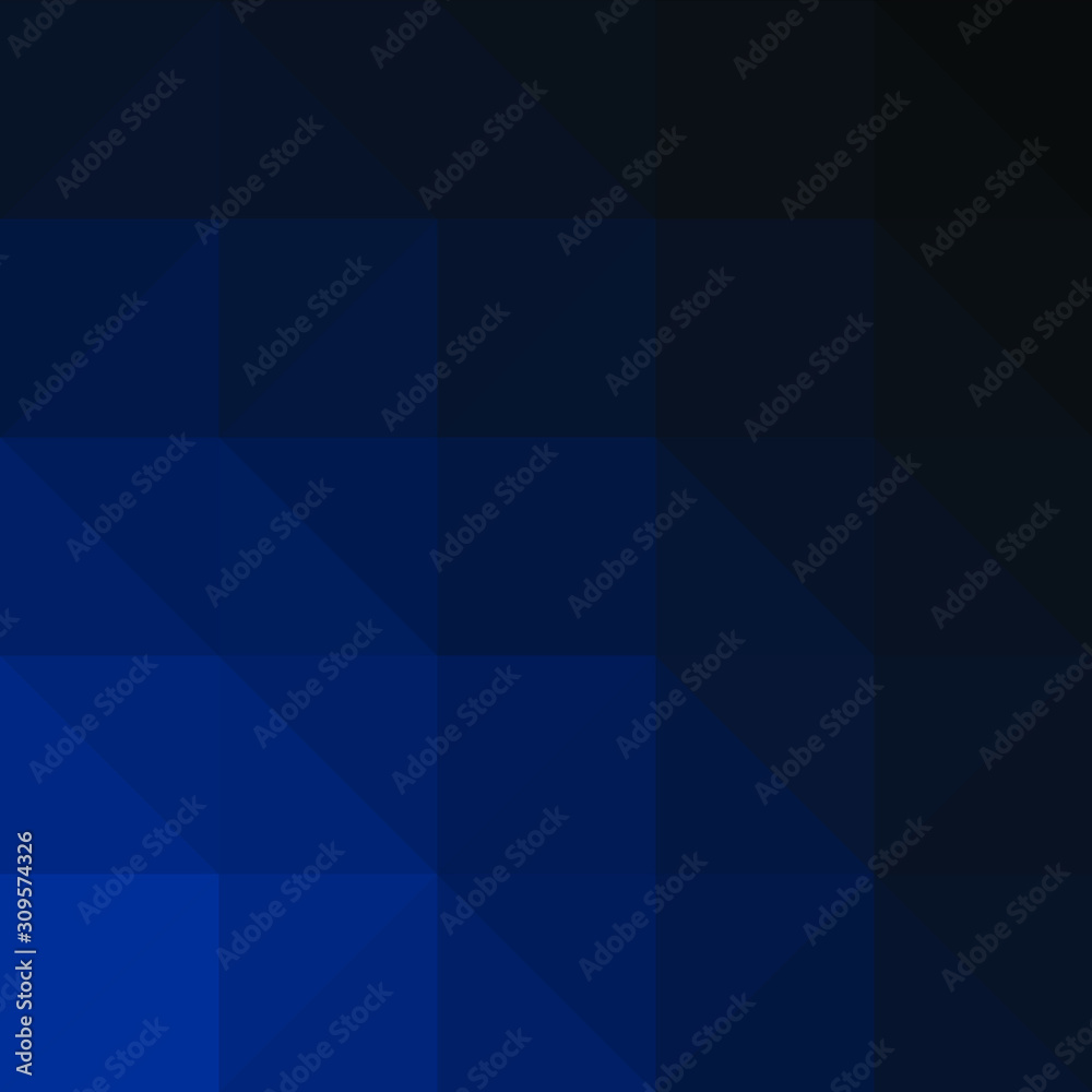Fototapeta premium Classic Blue Abstract trianglify Generative Art background illustration