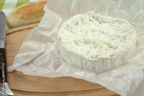 Camembert, French cheese made in Normandy