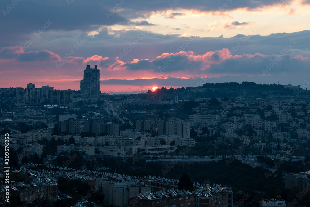 Sunrise Over Jerusalem, Israel