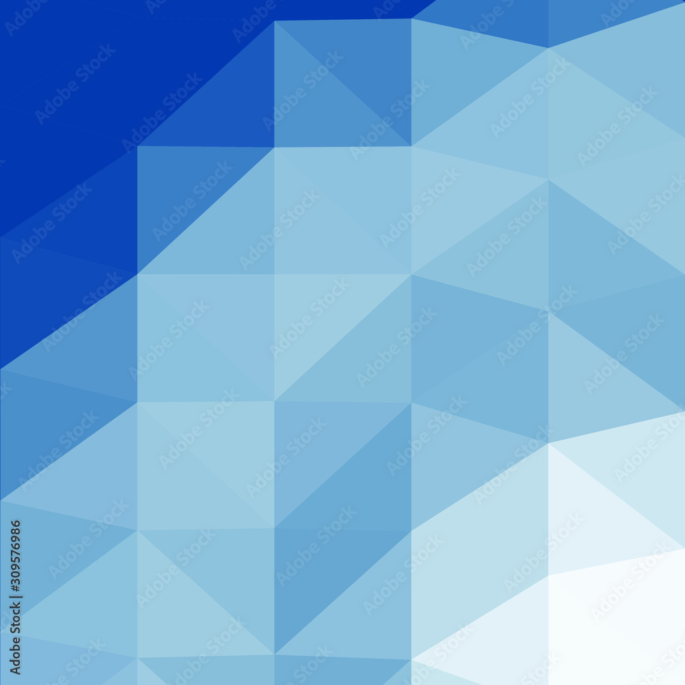Obraz premium Classic Blue Abstract trianglify Generative Art background illustration