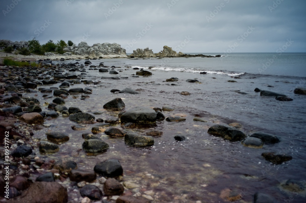 Rauk stones in Gotland, Sweden
