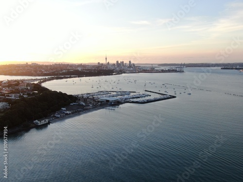 Judges Bay, Auckland / New Zealand - December 14, 2019: The Judges Bay, Okahu Bay and Hobson Bay photo