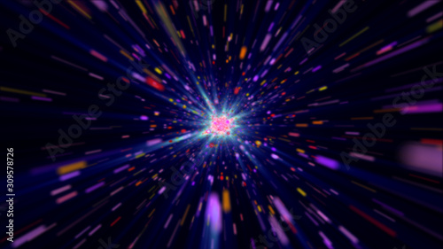 Fototapeta Naklejka Na Ścianę i Meble -  color stars in space cosmos