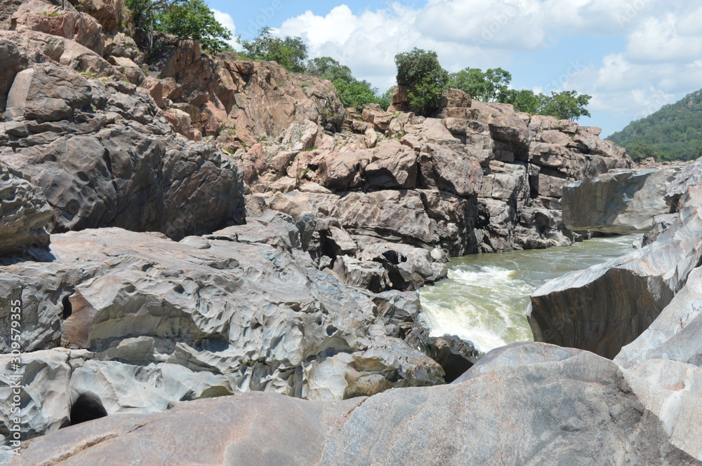 rocks in river bed rocks in river bed