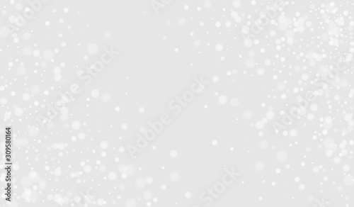 Gray Snow Abstract Design. Fall Snowflake Texture. Xmas Wallpaper. Gray Snowfall Festive Postcard. Flake Graphic Illustration.