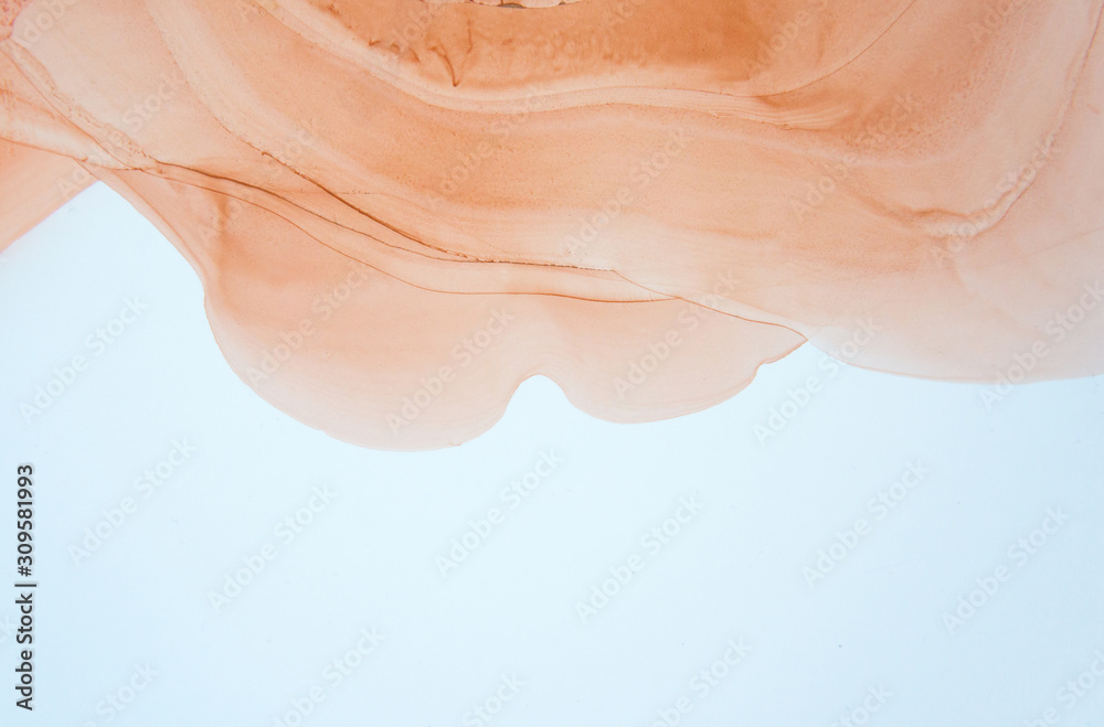 Obraz premium Ink, paint, abstract. Alcohol ink. Abstract painting, can be used as a trendy background for wallpapers, posters, cards, invitations, websites.