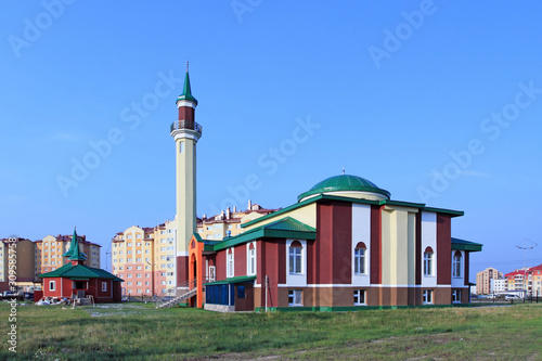 Mosque in the Siberian city of Novy Urengoy in Russia