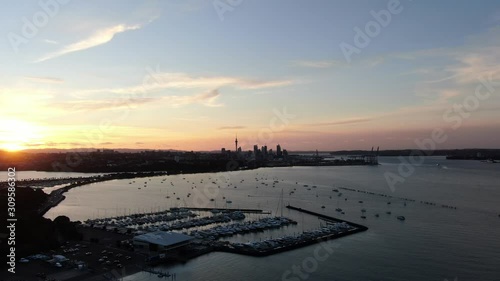 Judges Bay, Auckland / New Zealand - December 14, 2019: The Judges Bay, Okahu Bay and Hobson Bay photo