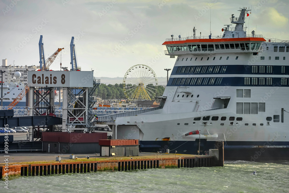 terminal ferry du port de Calais Stock Photo | Adobe Stock