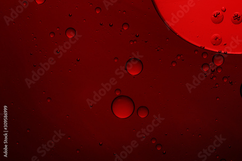 Oil in water  color background  macro