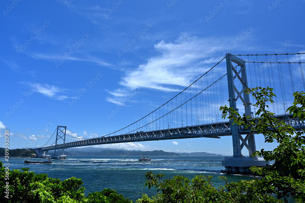 Fototapeta premium 大鳴門橋 鳴門の渦潮
