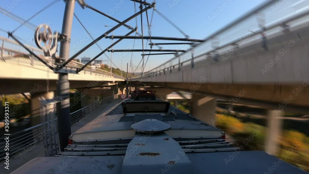 Stunning hyper lapse of a tram hurling through the busy streets of Belgrade Stunning hyper lapse of a tram hurling through the busy streets of Belgrade
