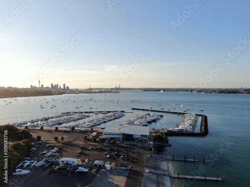 Judges Bay, Auckland / New Zealand - December 14, 2019: The Judges Bay, Okahu Bay and Hobson Bay photo