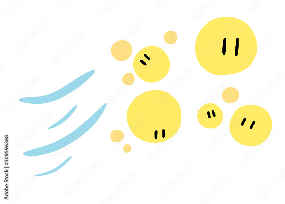 Fototapeta premium 花粉 黄砂 浮遊粒子状物質