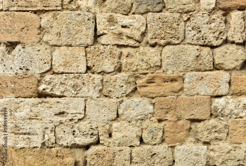 Obraz premium Old stone wall. Brick texture.