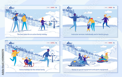 Active Family Winter Holidays with Sport Activity.