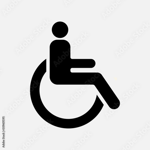 icon movement of persons with disabilities,icon concept