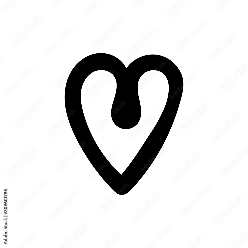 Hand drawn Heart. Valentine's Day, wedding day. Black hearts doodle. Hand drawn Heart. Valentine's Day, wedding day. Black hearts doodle.