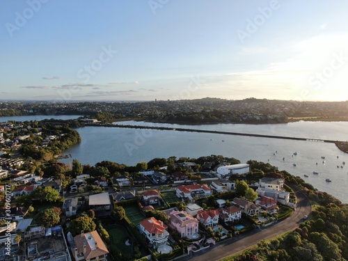 Judges Bay, Auckland / New Zealand - December 14, 2019: The Judges Bay, Okahu Bay and Hobson Bay photo