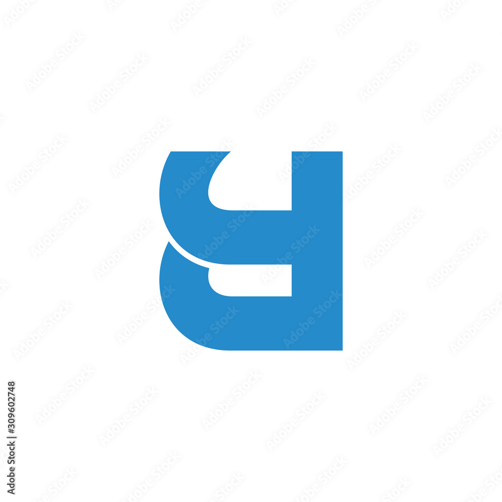 letter 4d abstract design symbol vector letter 4d abstract design symbol vector