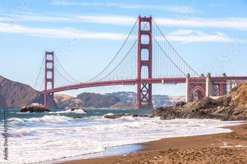 The famous Golden Gate Bridge - one of the world sights in San Francisco California