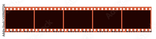 Five photo camera blank frames. Camera roll