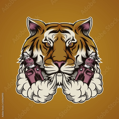 Wild tiger vaping