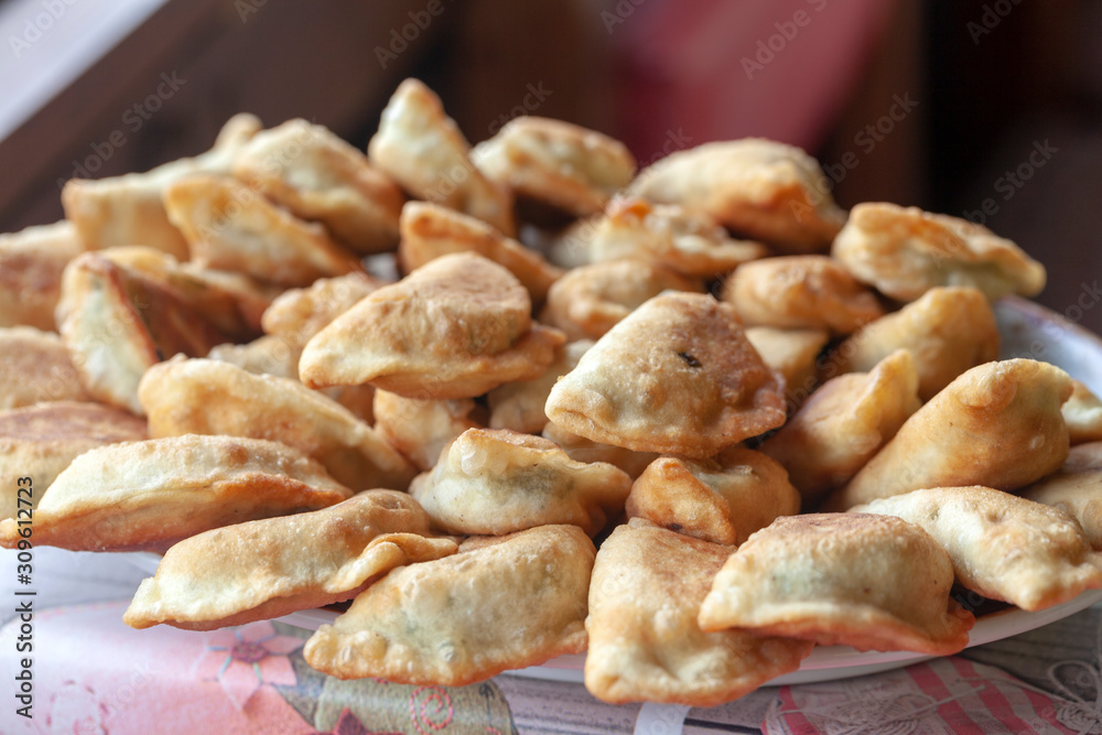 pies on  plate