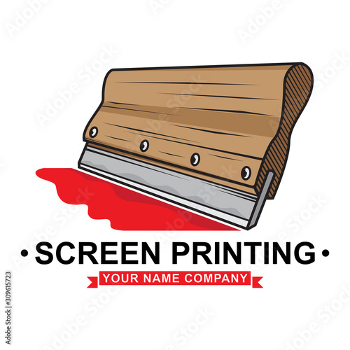 logo screen printing squeegee design