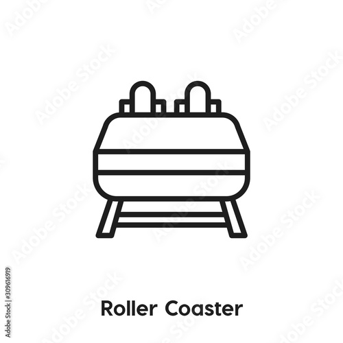 roller coaster icon vector sign symbol