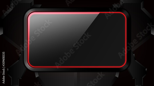 Tech hud display frame background