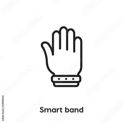 smart band icon vector. fitness band icon vector symbol illustration. Modern simple vector icon for your design. wearable tracker icon vector	