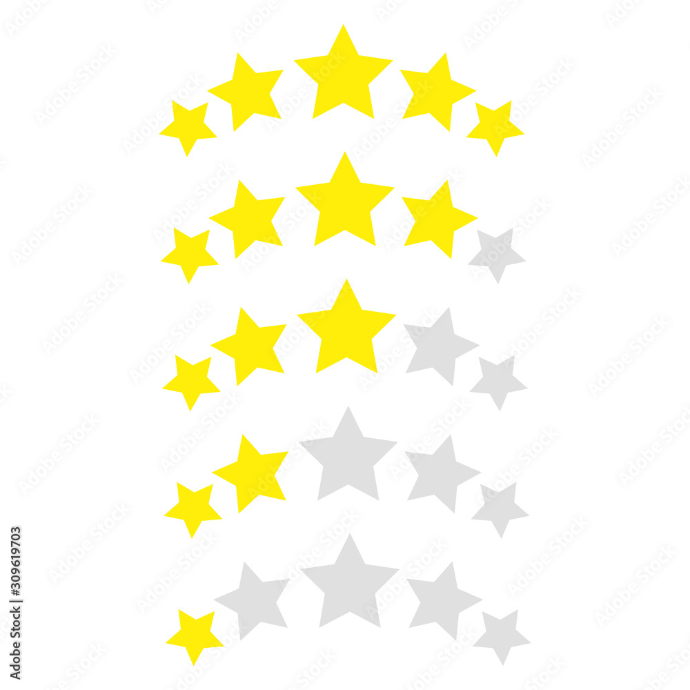 Star rating on a white background. Vector illustartion Star rating on a white background. Vector illustartion