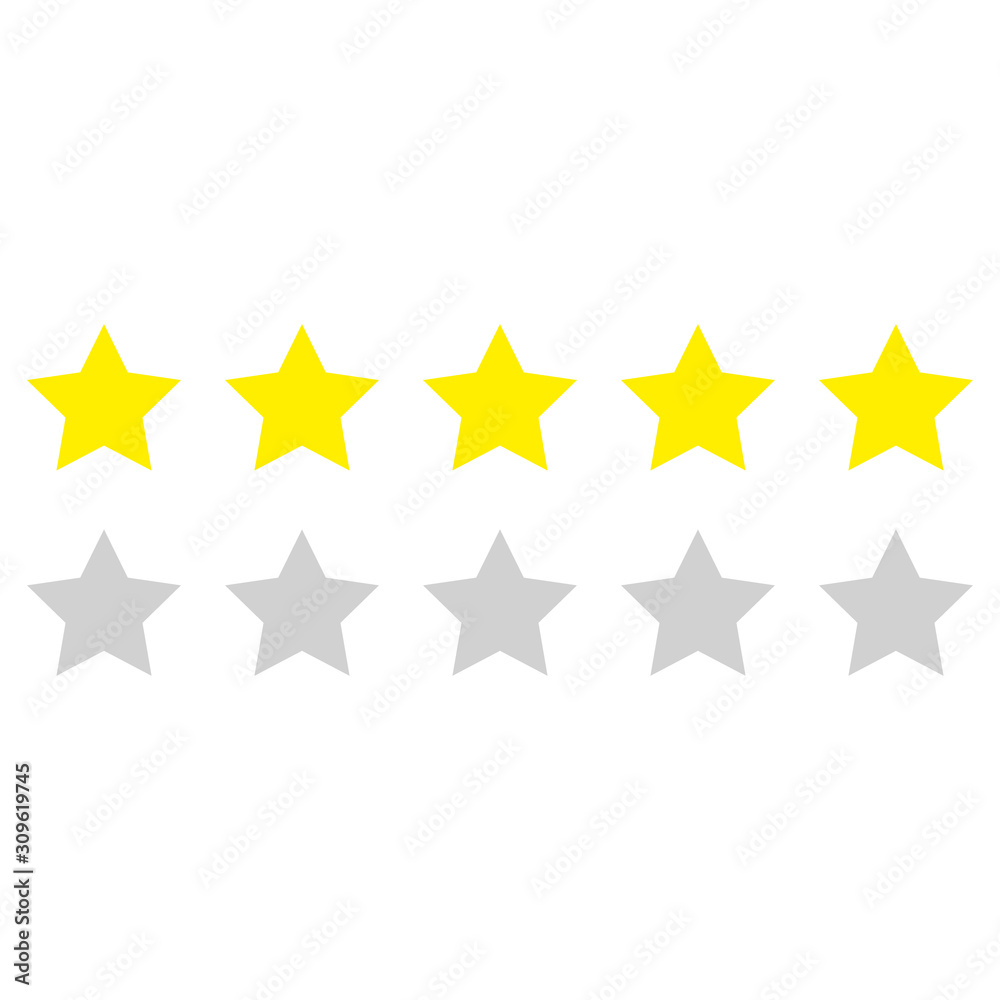 Star rating on a white background. Vector illustartion Star rating on a white background. Vector illustartion