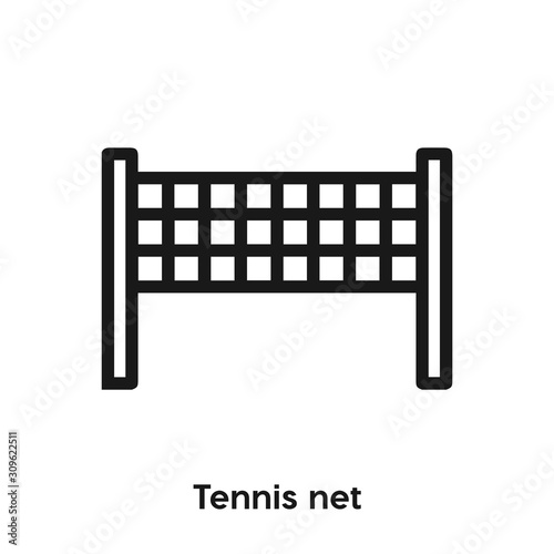 tennis net icon vector sign symbol