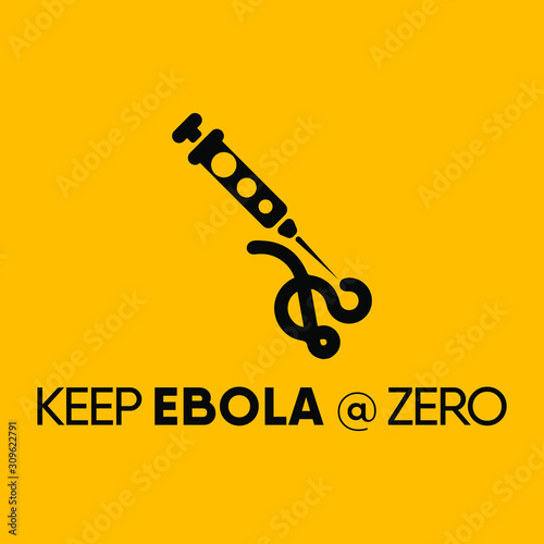 Awareness Campaign on the theme of End to Ebola Virus, Vector Illustration.