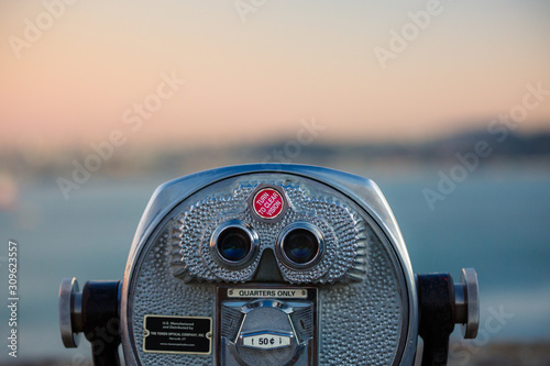 euro coin operated binoculars photo