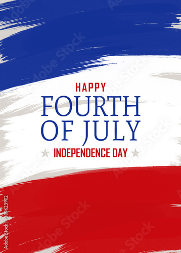 USA background. Happy 4th of july - Independence Day poster.