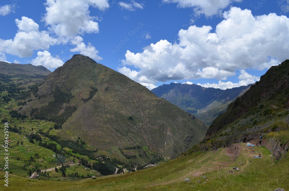 南米、自然、風景、山、遺跡