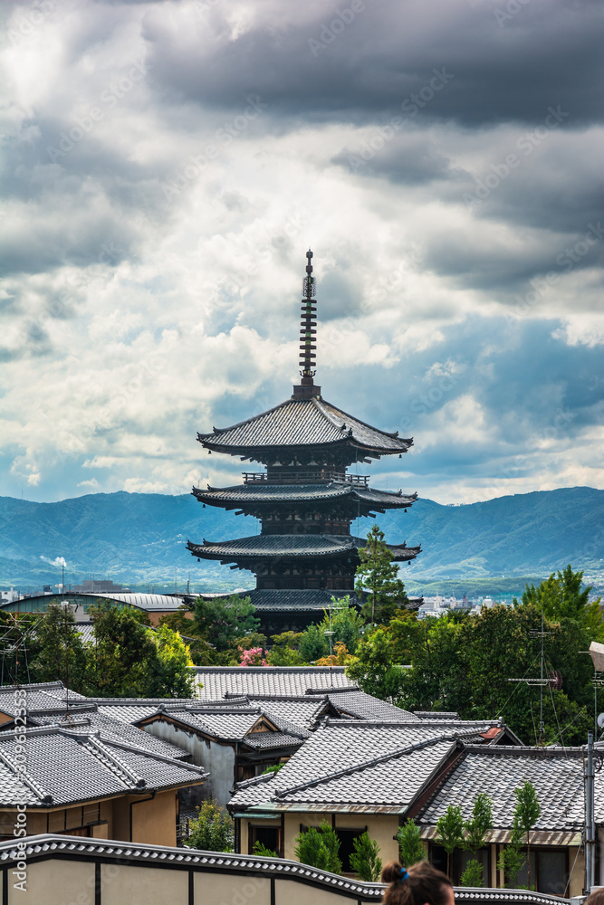 Yasaka Pagoda at Hokanji Temple in Higashiyama ward, Kyoto, Japan, Asia