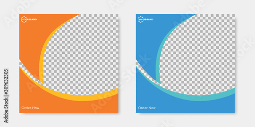 Social media post template. template for posting on social media.