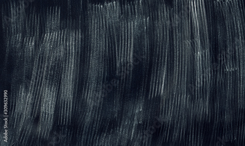 White brush strokes horizontal black background