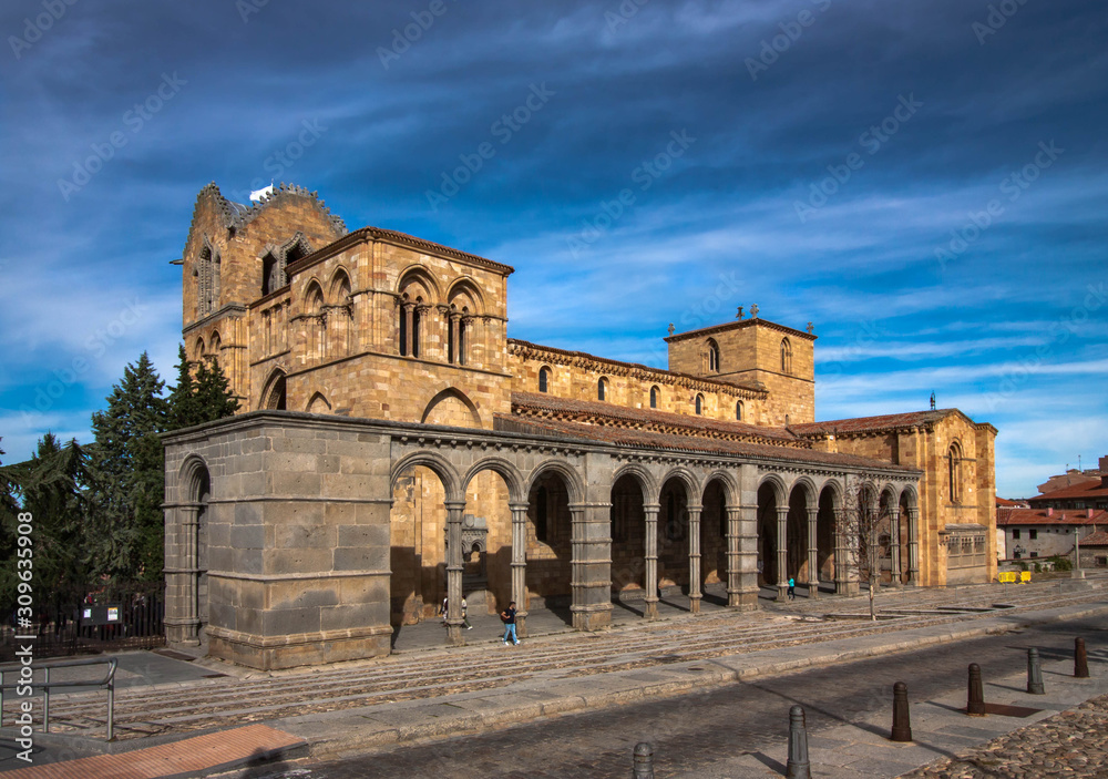 San Vicente de Ávila, or.Basílica de San Vicente, is a 11th century landmark Catholic church built in Romanesque style with Gothic featuresAvila, Spain.