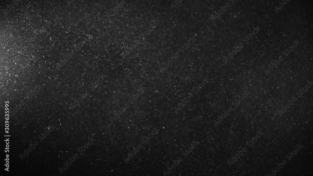 Natural Organic Dust Particles Floating On Black Background. Glittering Sparkling Particles Randomly Spin In The Air With Bokeh. Dynamic Particles With Fast And Slow Motion. Shimmering Dust In Space. Natural Organic Dust Particles Floating On Black Background. Glittering Sparkling Particles Randomly Spin In The Air With Bokeh. Dynamic Particles With Fast And Slow Motion. Shimmering Dust In Space.