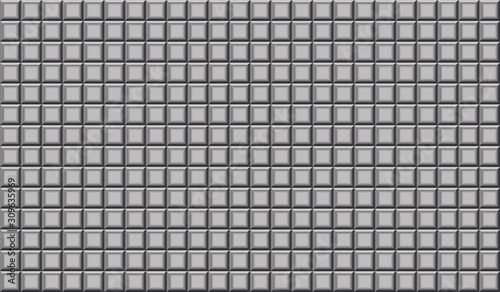 Background formed by squares in gray color.