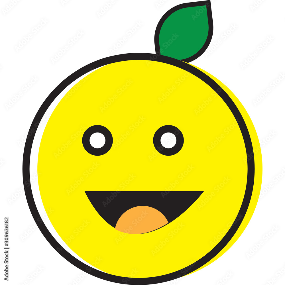 Fototapeta premium Cartoon lemon 