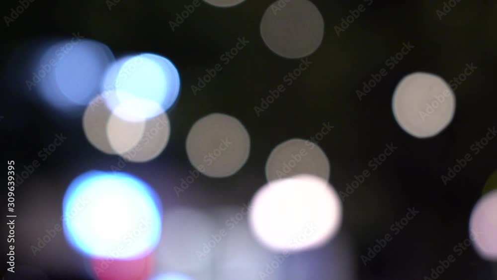 Abstract bokeh christmas lights background at night Abstract bokeh christmas lights background at night