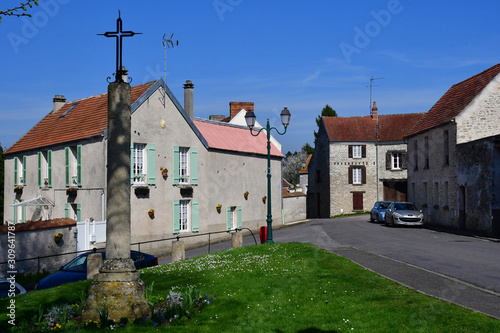 Fontenay Saint Pere; France - march 23 2017 : village center photo