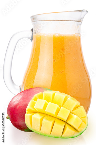 Mango smoothie juice jug  paths